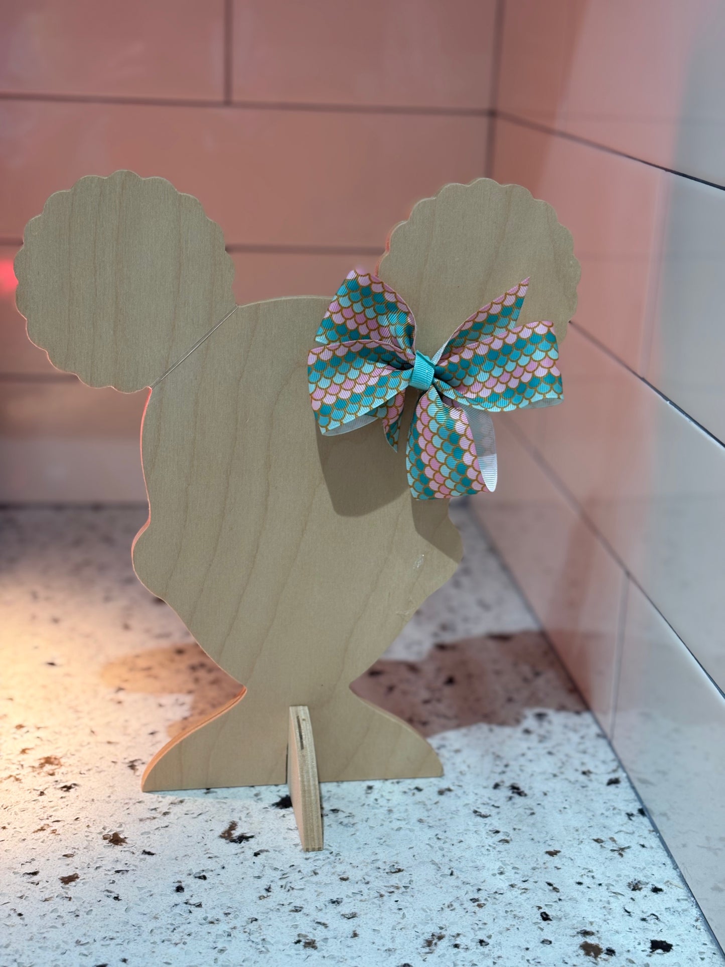 Mermaid fun hair bow