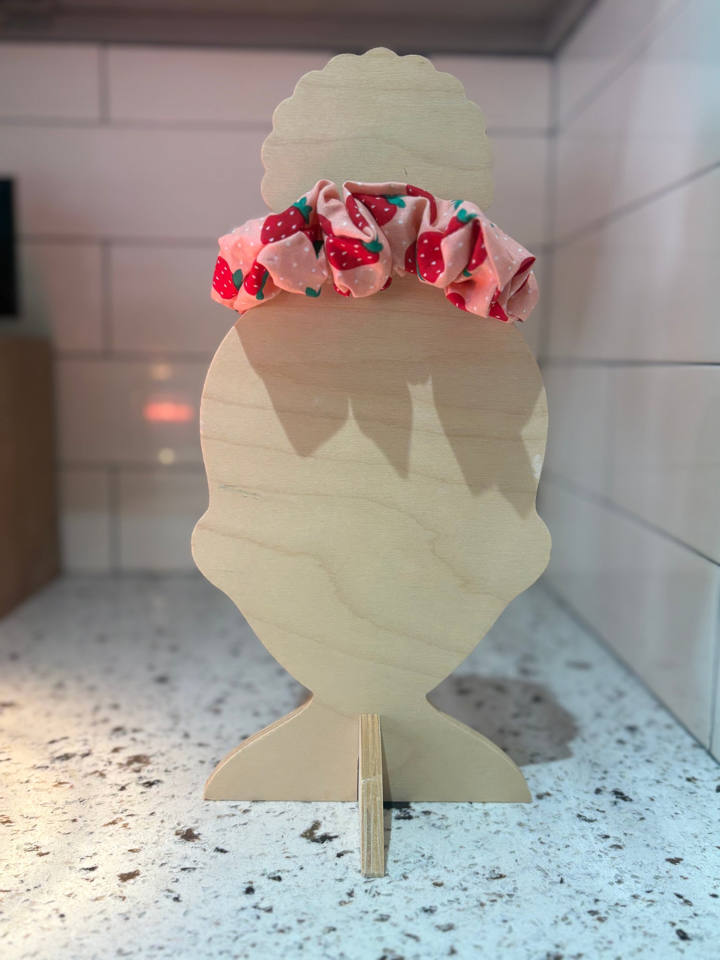 Strawberry Harvest Mini scrunchie