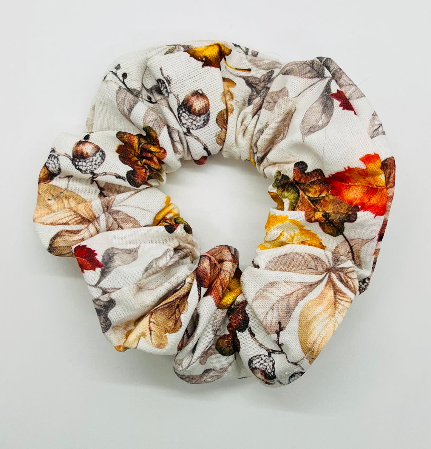 Fall Leaves Mini Scrunchie