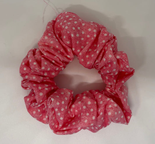 Polka Dot Charm Mini Scrunchie