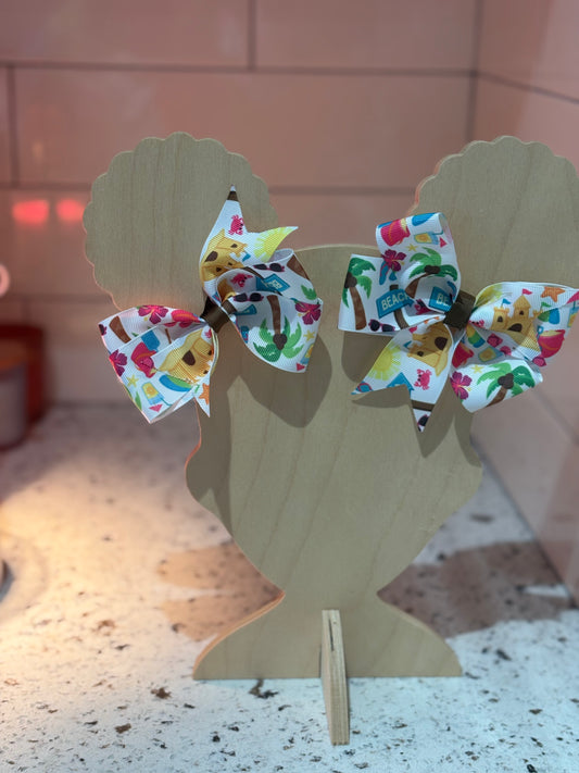 Beach Funday hair bow