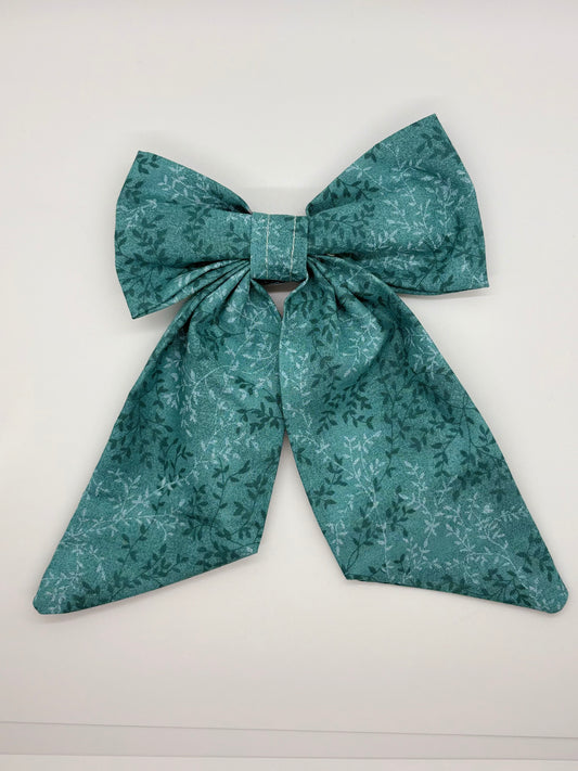 blue flowers sailor bow
