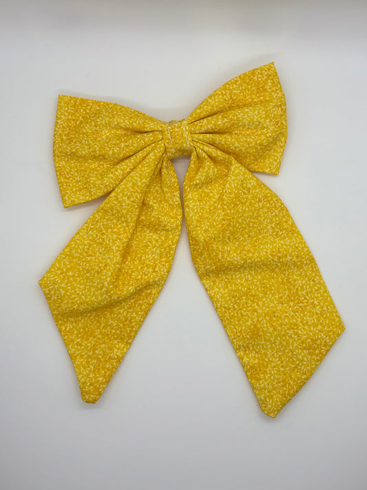 Yellow sailor bow