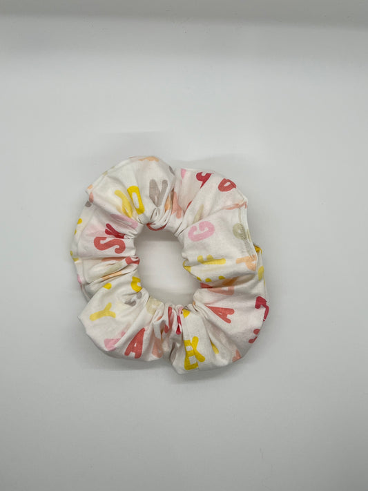 Alphabet Fun Mini Scrunchie
