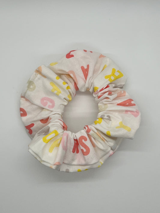 Alphabet Fun Mini Scrunchie